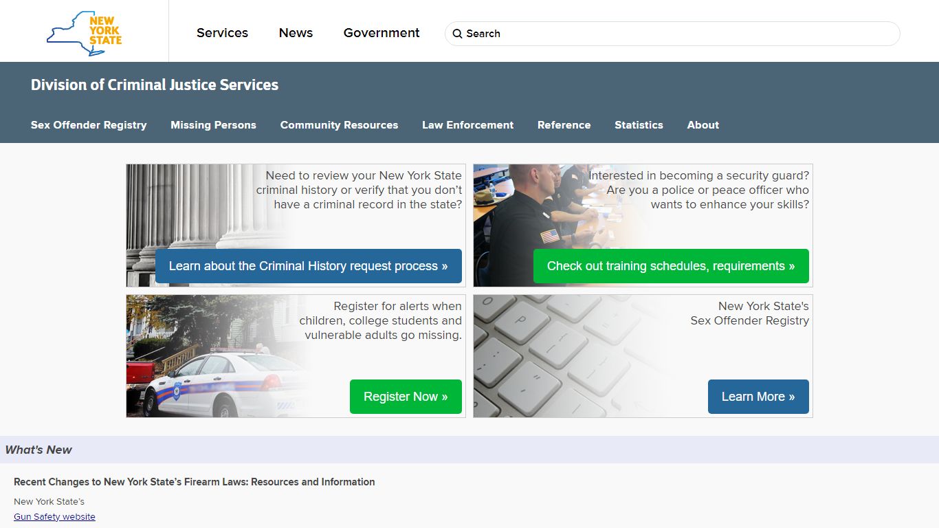 New York State Division of Criminal Justice Services